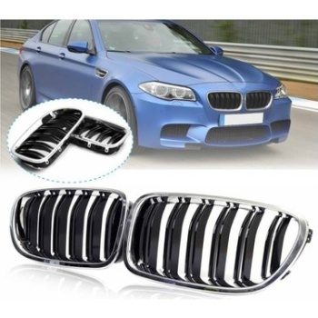 BMW  F10 LCI  PANJUR (SET) KROM/SİYAH, ÇİFT ÇITALI 2010-16
