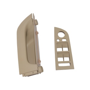 E90 KAPI TUTAMAĞI ÖN SOL CAM DÜĞME ÇERÇEVELİ- BEJ (KATLAMALI AYNA)