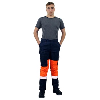 Reflektörlü Oxford Pantolon F.Turuncu-XL