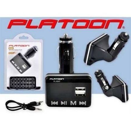PLATOON PL-9247 1.8 TFT 2 USB FM TRANSMITTER SD/USB