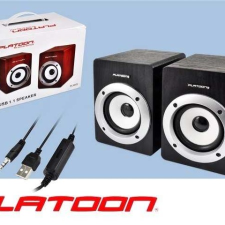 PLATOON PL-4022 AHŞAP KASA USB PC SPEAKER 1+1