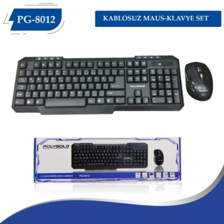 Pg-8012 Kablosuz Wireless Keyboard Klavye Mouse Set
