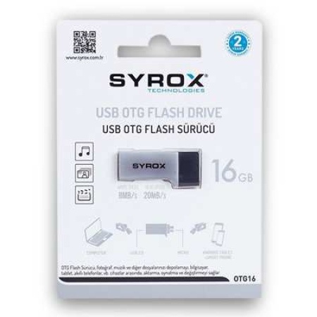 Syrox SYX-OTG16 16 Gb Usb 2.0 Otg Micro Flash Bellek