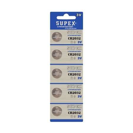 supex CR 2032 3 Volt Lityum Para Pil 5li Paket