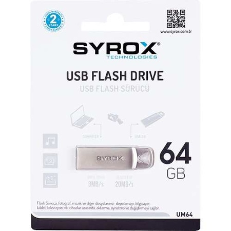 Syrox 64 GB Metal 2 USB Bellek