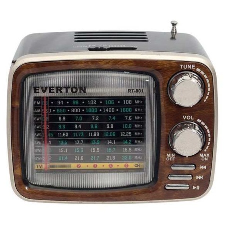 Everton RT-801 Bluetooth, Nostalji ,Şarjlı 6-8 Band Radyo ,usb, sd ,Aux, mp3 player