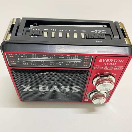 Everton RT-355 USB-SD-FM- 4 Band Radyo Şarjlı Müzik Kutusu Fener