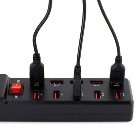 Elektirik Prizli 10 Port USB Şarj Adaptörü