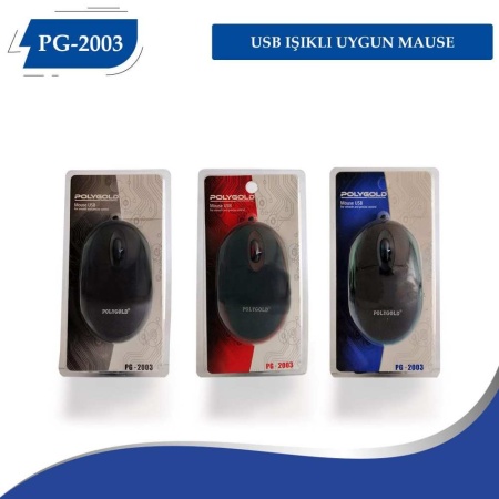 PG-2003 USB IŞIKLI UYGUN MAUSE