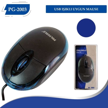 PG-2003 USB IŞIKLI UYGUN MAUSE