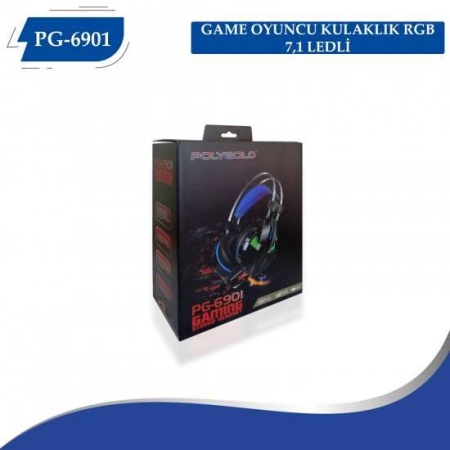 PG-6901 GAME OYUNCU KULAKLIK RGB 7,1 LEDLİ