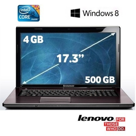 Lenovo G780 Intel Core i5 3210M 2.5GHz 4GB 256GB ssd  17.3 Taşınabilir Bilgisayar