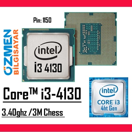 Intel ® Core™ I3 4130 3.40ghz 3mb Cache Lga 1150 Tray Işlemci