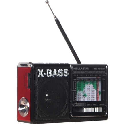 Rdl 4616 Bt Bluetooth,wireless Müzik Kutusu, Radyo, Usb, Aux,jack,tf,ışıldak Led Lamba Kırmızı