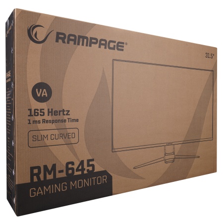 Rampage RM-645 31.5 165Hz 1ms AUO VA Full HD Freesync PC Kavisli Oyuncu Monitörü