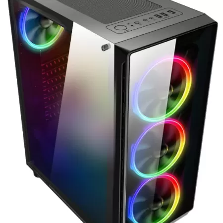 DangerZone 192-7 Powersiz Kumandalı 4x RGB Fan USB 3.0 ATX Gaming Bilgisayar Kasası