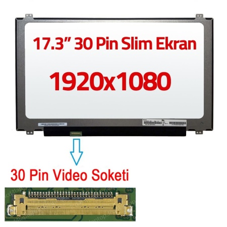 N173HCE-E31 17.3 Ekran 30 Pin Slim Led Panel 1920x1080 1080p SOL