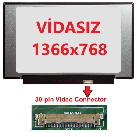 B140XTN07.2 14 Ekran 30 Pin Slim Led Panel Vidasız 1366x768