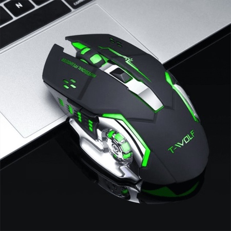 T-Wolf Q13 Kablolusuz - Wiriless Şarjlı RGB Gaming Oyuncu Mouse