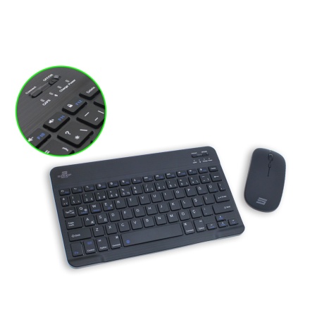 Steep Solid Magic Şarjlı Bluetooth Klavye - Mouse Set (Siyah TR)