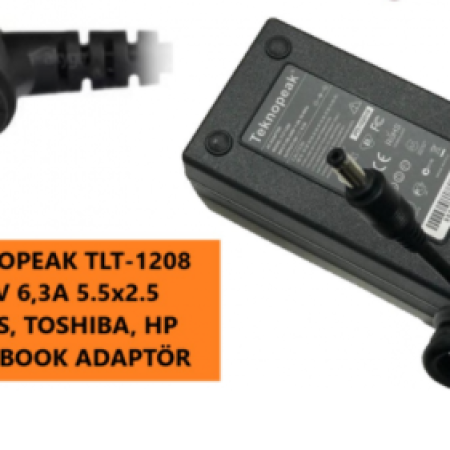 Teknopeak Tlt-1208 Notebook Adaptörü 120w 5.5mm 2.5mm 19v 6.3a16