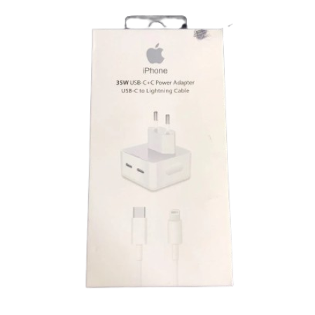 Iphone Şarj Aleti 35w Şarj Başlık Çift Usb-c Hızlı Şarj Cihazı Güç Adaptörü wksw35