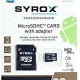 Syrox 32 Gb Micro Sd Card Hafıza Kartı Adaptörlü