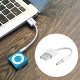 iPod Shuffle 3. 4. 5. Nesil Uyumlu USB Data Şarj Kablosu, Beyaz