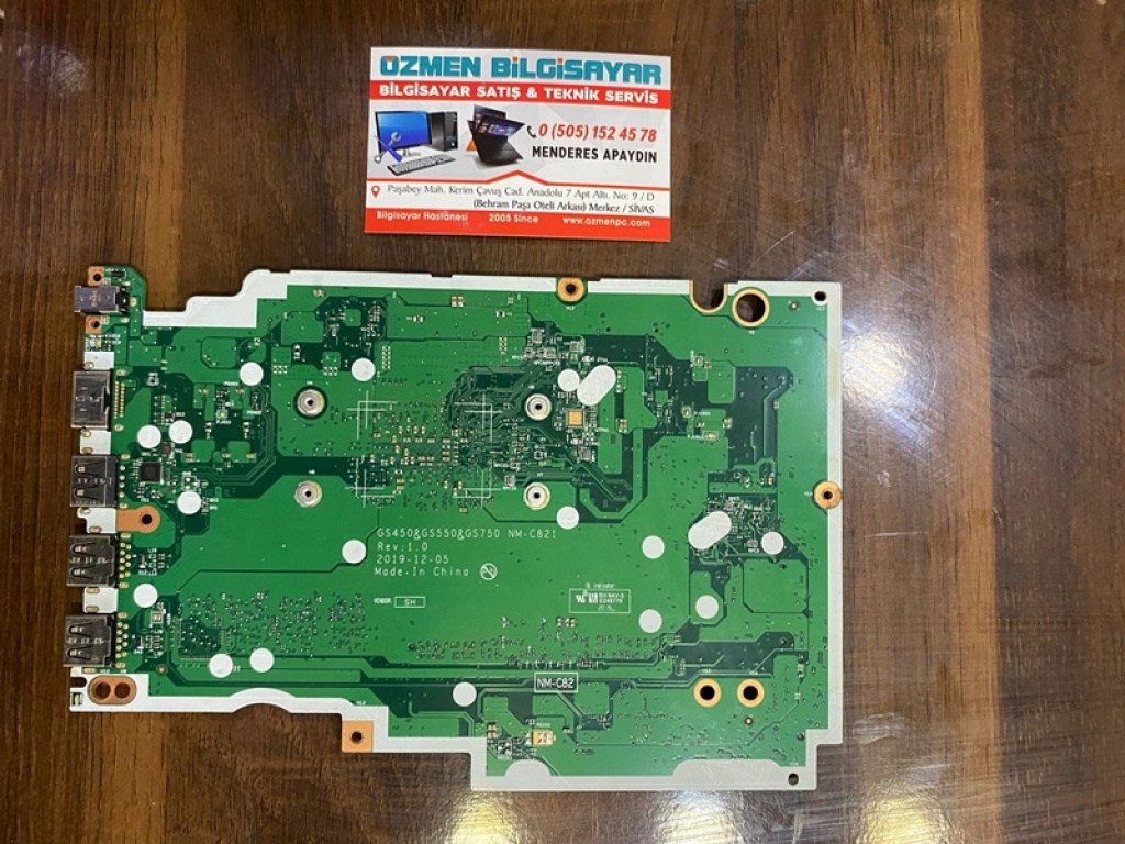 Lenovo Ideapad GS450 GS550 GS750 NM-C821 Notebook Anakart sivas