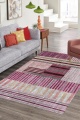 OSKAR PEMBE Lüx Şönil Yıkanabilir Dokuma Kilim Halı