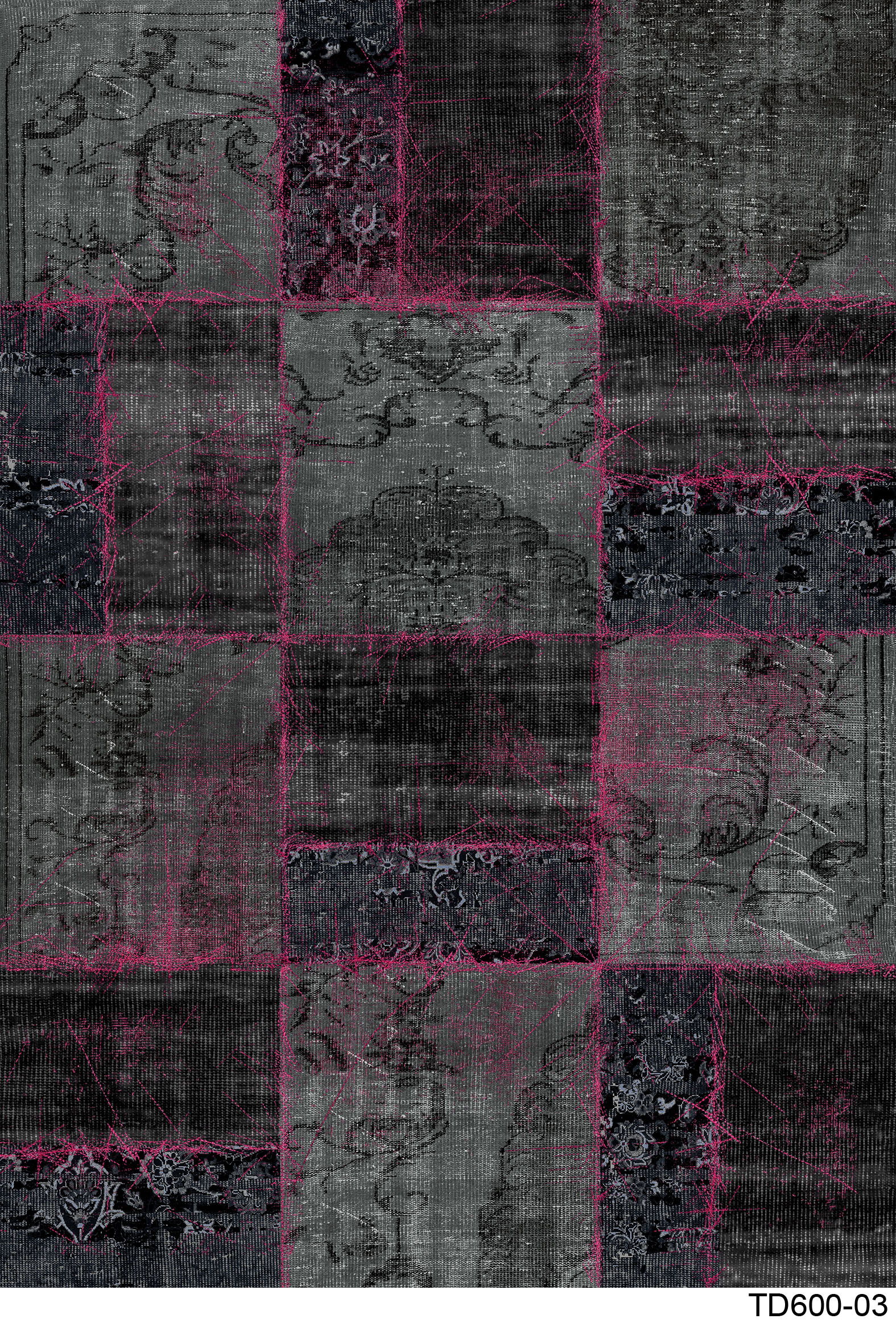 Petra Fuşya Lüx Şönil Yıkanabilir Dokuma Kilim Halı