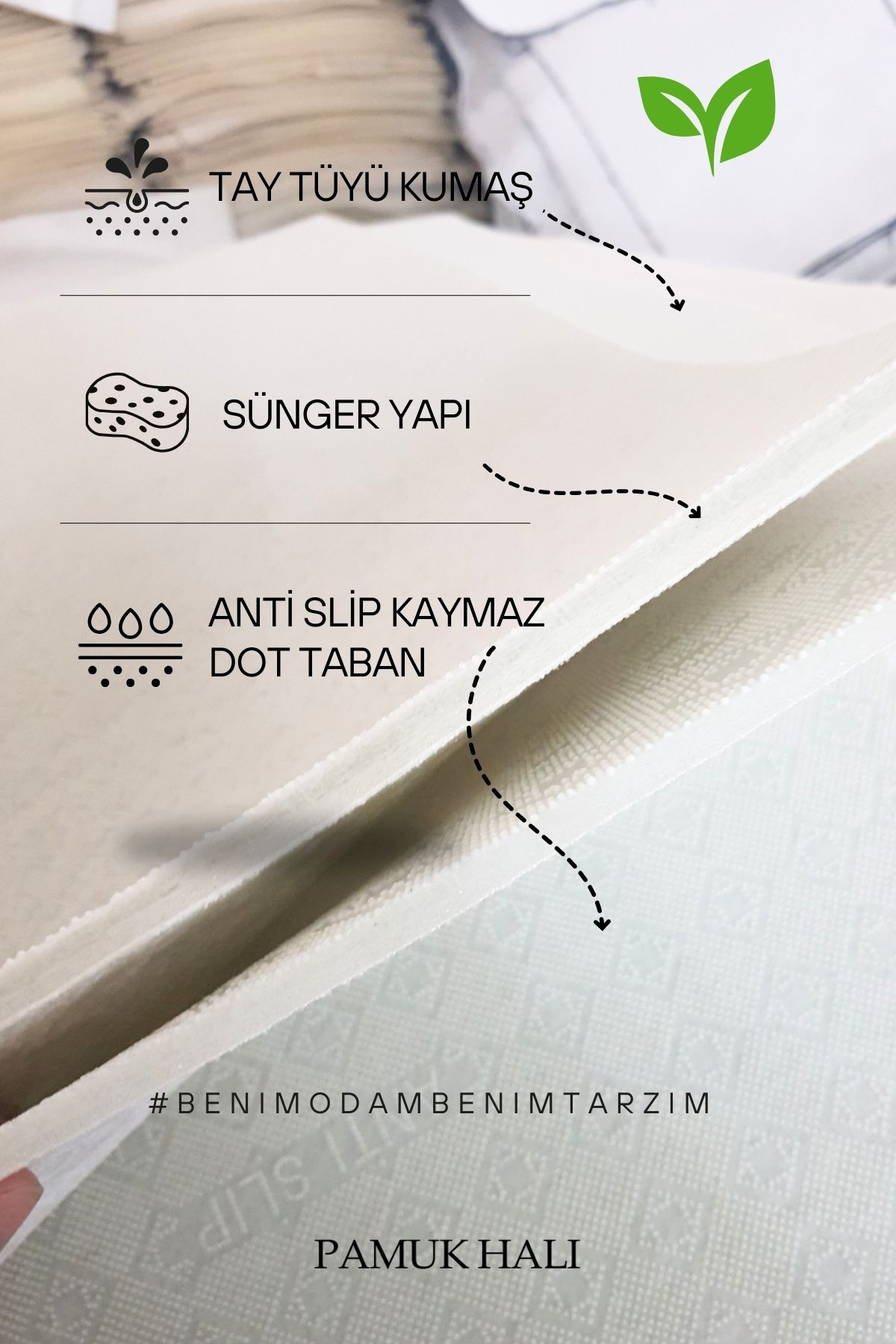 Yarım Ay Yıkanabilir Çocuk Odası Halısı