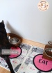 Evcil Hayvan Eğitim ve Beslenme Mama Altlığı , Renkli Mama Kabı , Mama Paspası , Makinada Yıkanabilir Paspas