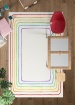 Rainbow Renkli Yıkanabilir Çocuk Odası Halısı