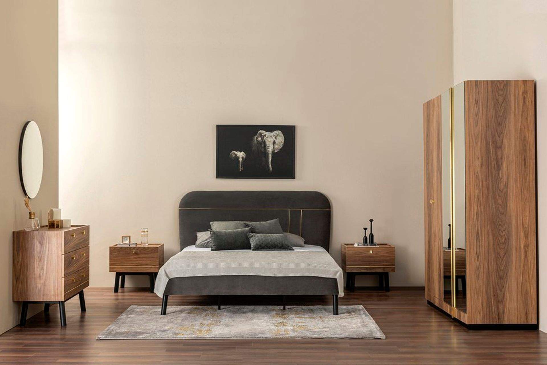 Mondrian 4 Kapılı Yatak Odası Takımı