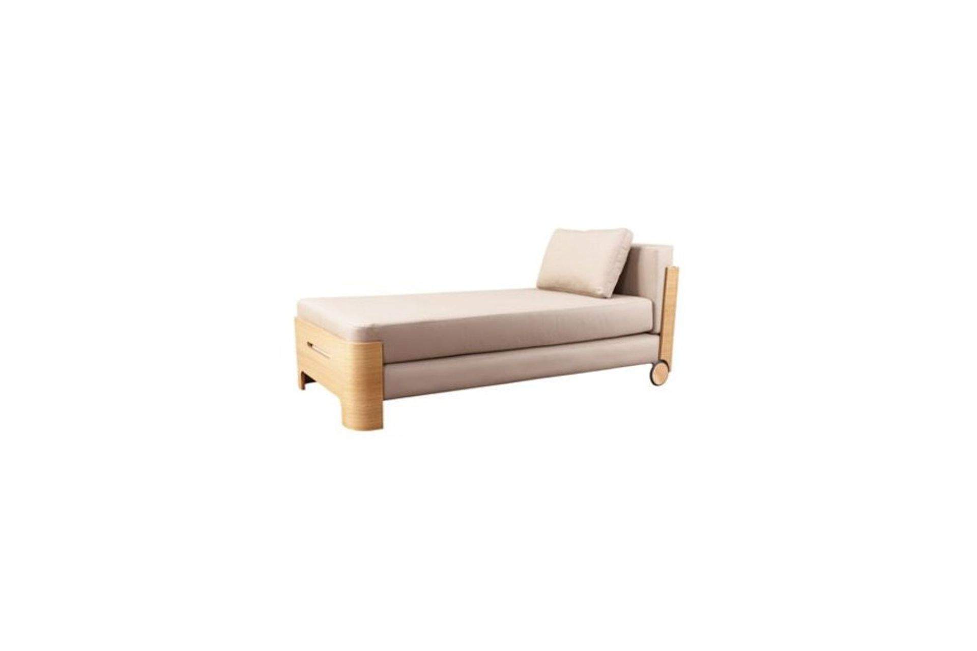 Covus Daybed Meşe - Krem Deri