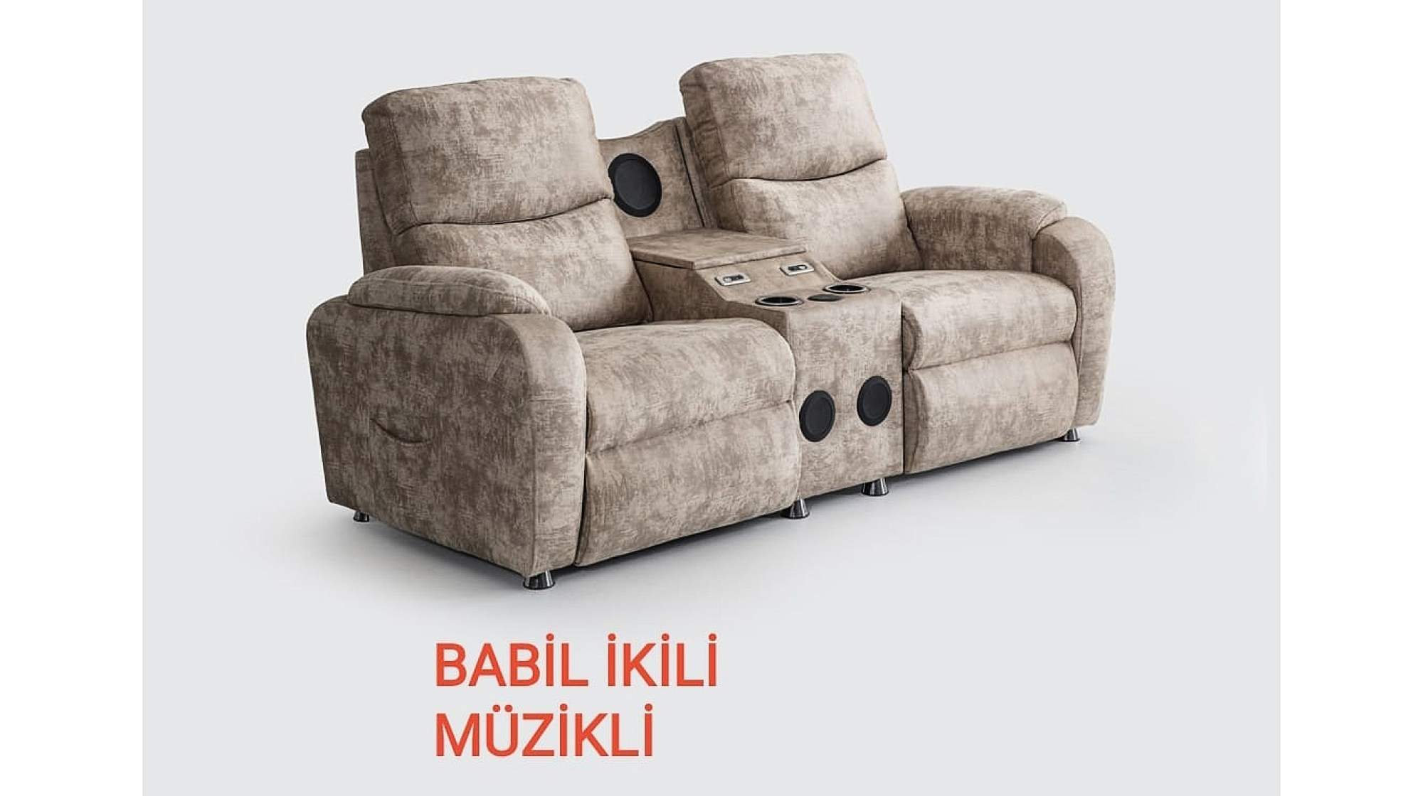 Babil Müzikli İkili Koltuk