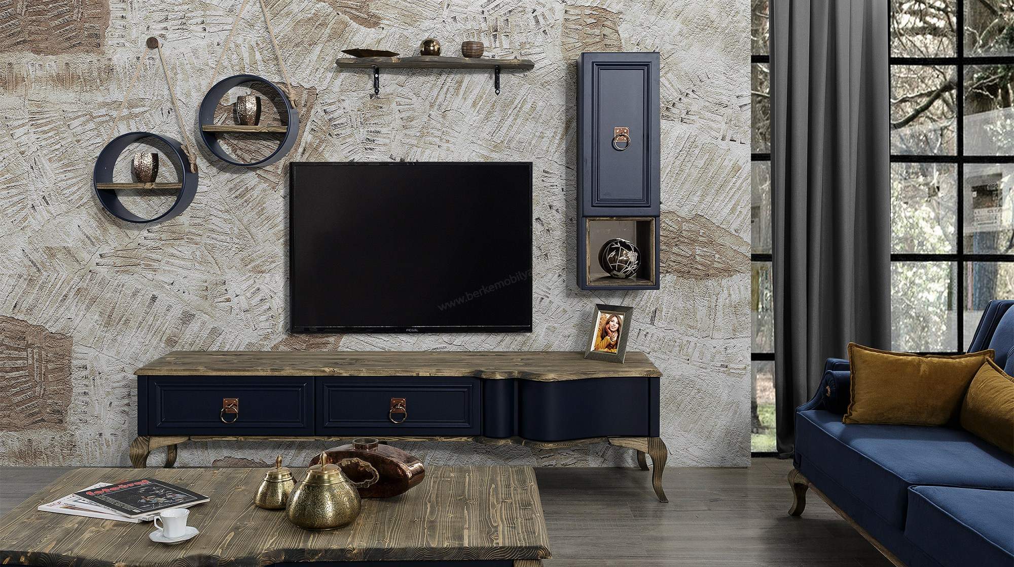 Lexus Wooden Tv Ünitesi
