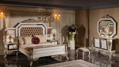 Şehzade Beyaz Klasik Yatak Odası