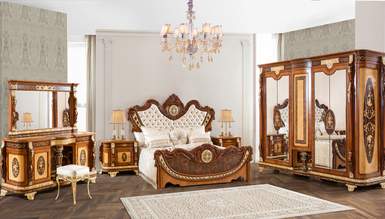 Lüks Bartüs Klasik Yatak Odası