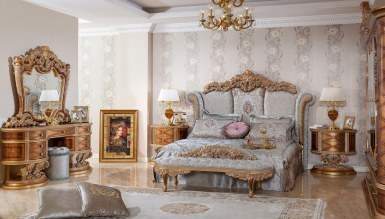 Villa Klasik Ceviz Yatak Odası