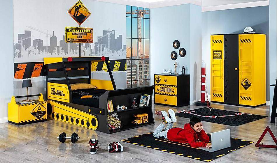 Yellow Kabin Karyolalı Genç Odası
