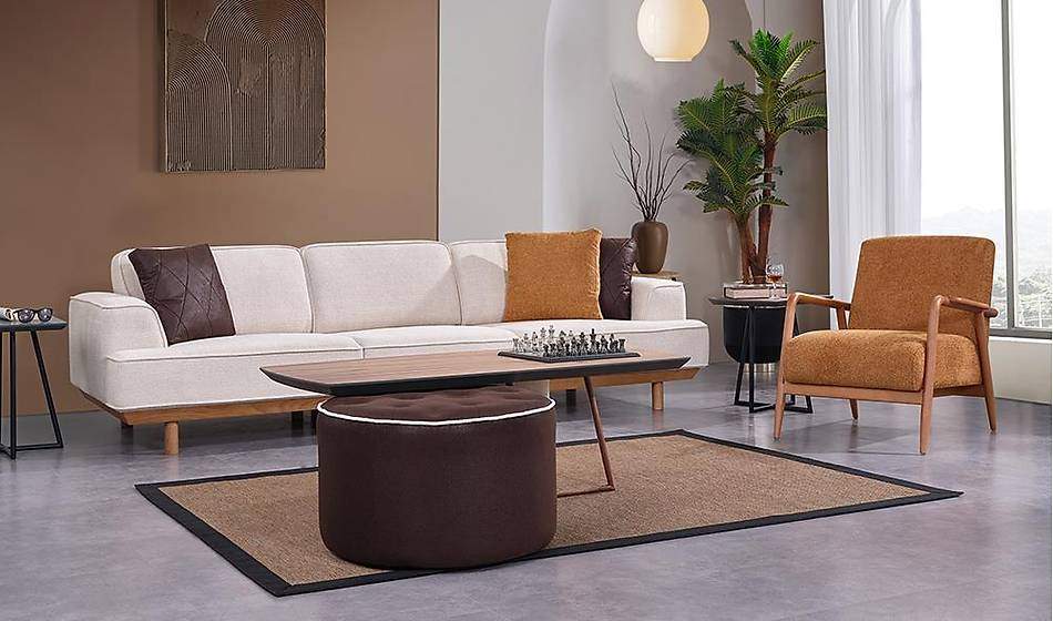 Minotti Ahşap Koltuk Takımı