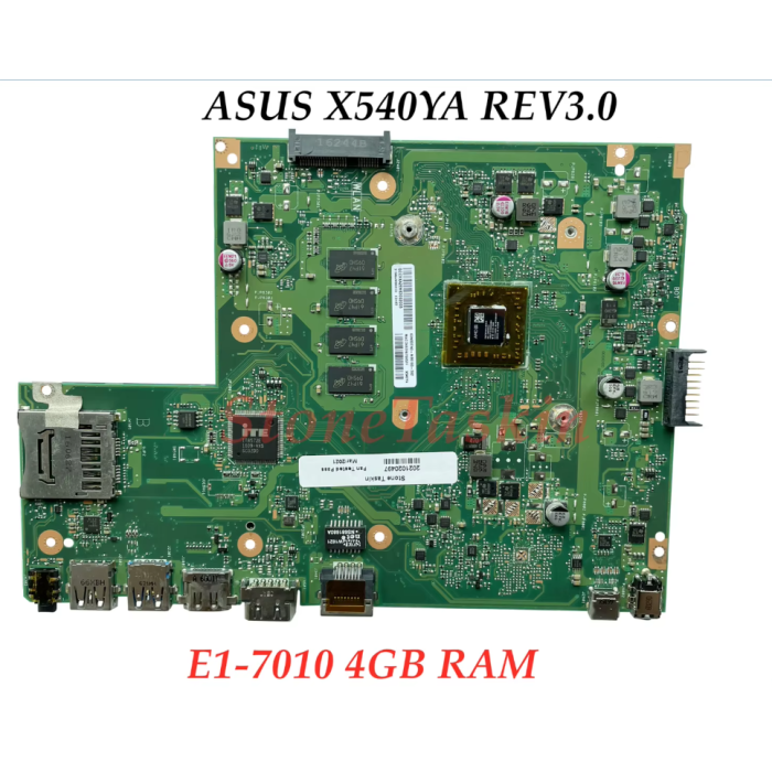 ORJİNAL ASUS X540YA REV3.0 ASUS X540YA anakart AMD E1-7010 4GB RAM