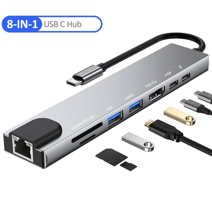 TYPE-C 8 İN 1 ADAPTÖR
