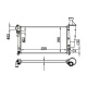 SU RADYATORU MEKANİK  PEUGEOT   106 2 CITROEN   SAXO 106 1.4 1.6 96-03 AC  532×322×23