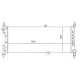 SU RADYATORU MEKANİK  OPEL   CORSA B 1.5 1.7D   COMBO AC 1.7D 93--02  650×268×32