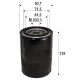 FILTRE YAĞ KISA TIP -  HYUNDAI  H100     STAREX     H100 KAMYONET 04>    H1 08>     H350 2.5 CRDI 15>     MITSUBISHI  L300     KIA  BONGO 04> K2500  