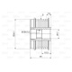 ALTERNATOR KASNAGI FIAT  ALBEA-PALIO-DOBLO 1.3JTD   OPEL  CORSA-ASTRA 1.3CTDI 