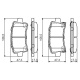 FREN BALATASI ARKA  OPEL   INSIGNIA ALL MODEL 08--  ‘’ 17-18 İNC JANT ‘’